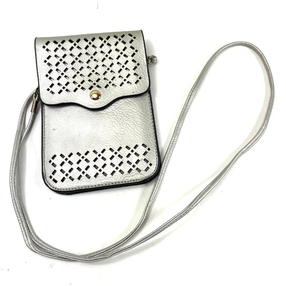 N/A silver crossbody